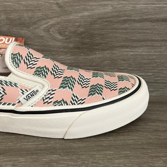 Vans Slip-On SF Mod Checkerboard Pink Green NWB - Picture 6 of 11